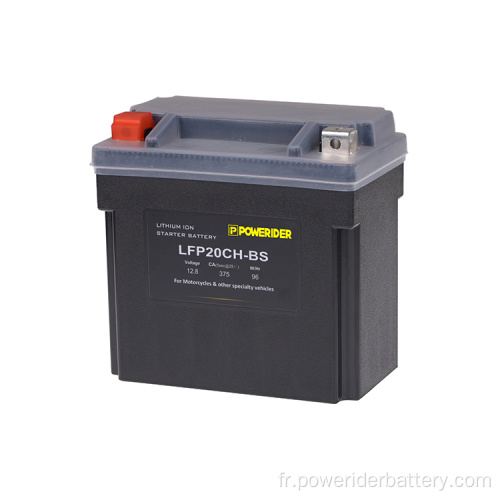 Batterie de démarrage de motocyclettes au lithium-ion de 12,8V 10Ah 10Ah YTX20CH-BS